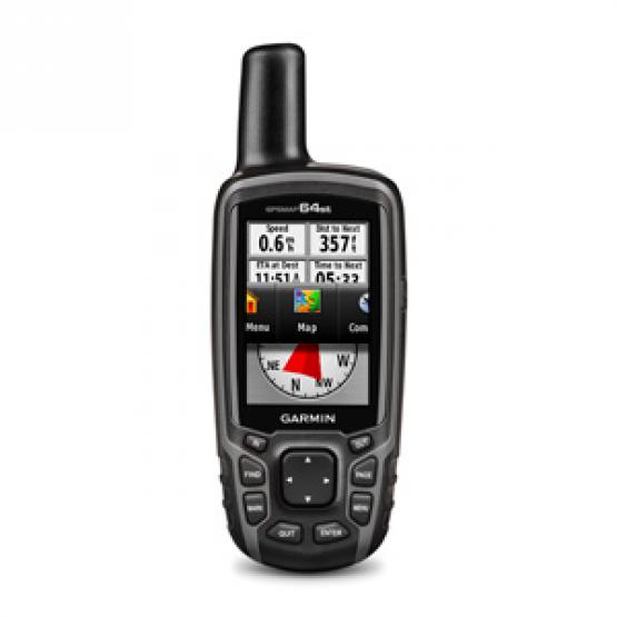 Garmin GPSMAP 64st - ręczna nawigacja GPS o dużej wytrzymałości, z komapsem, barometrem, kolorowym ekranem, mapami Europy i anteną wysokiej czułości [010-01199-21]