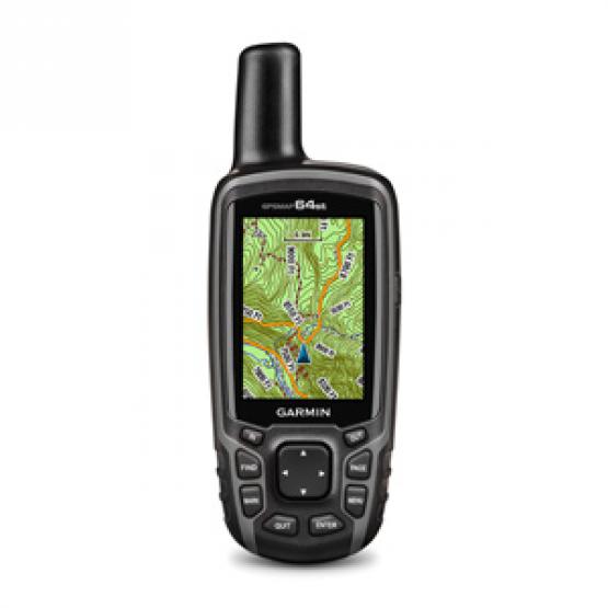 Garmin GPSMAP 64st - ręczna nawigacja GPS o dużej wytrzymałości, z komapsem, barometrem, kolorowym ekranem, mapami Europy i anteną wysokiej czułości [010-01199-21]