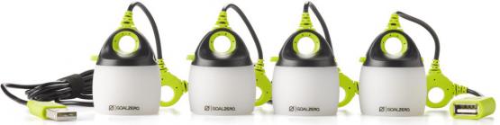 Goal Zero LIGHT-A-LIFE mini, komplet 4szt. Lampki LED z kolorowymi nakładkami [24006]
