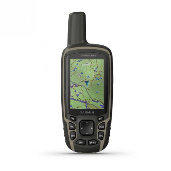 Garmin GPSMAP 64sx - ręczna nawigacja GPS o dużej wytrzymałości, z komapsem, barometrem, kolorowym ekranem, i anteną wysokiej czułości [010-02258-11]