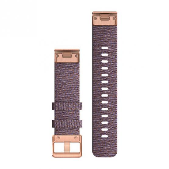 Garmin Pasek Fenix 6S fioletowy nylonowy - Quick Fit 20 mm, pasuje do Fenix 5S, 5S Plus, D2 Delta S, Oryginalny Garmin [010-12873-00]