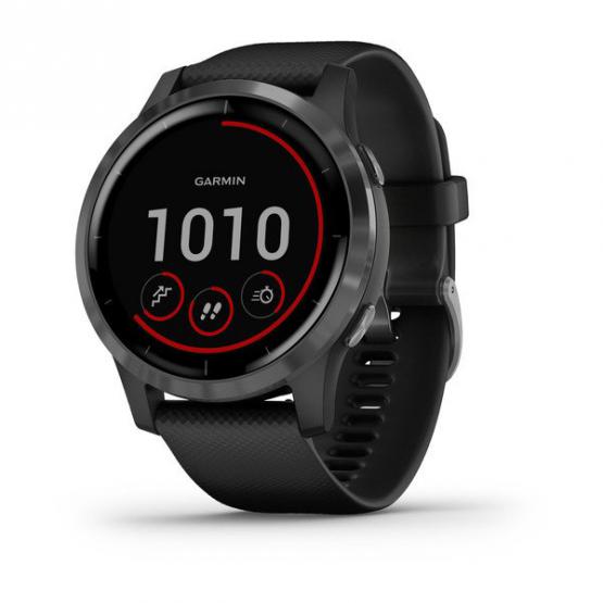 Garmin vivoactive 4 Czarny z popielatym zapięciem [010-02174-13]