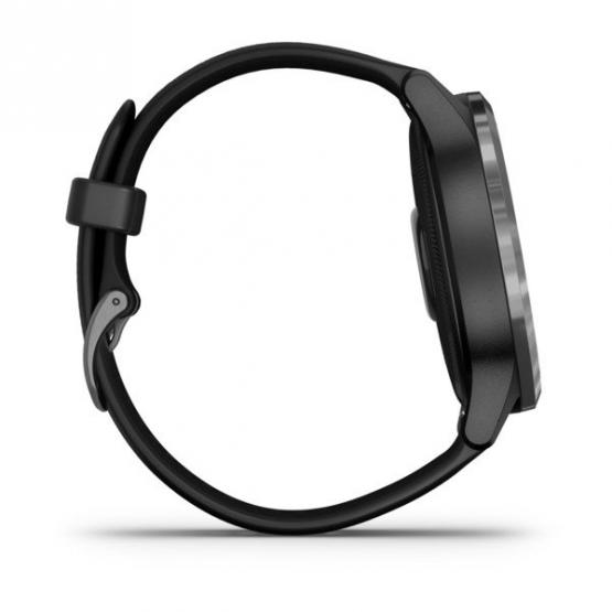 Garmin vivoactive 4 Czarny z popielatym zapięciem [010-02174-13]