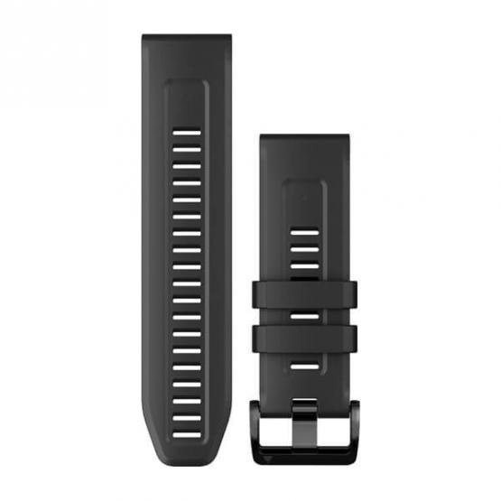Garmin Pasek Fenix 7X czarny - QuickFit 26 mm, silikonowy, Oryginalny Garmin [010-13117-00]