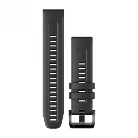 Garmin Pasek Fenix 7 czarny - QuickFit 22 mm, silikonowy, Oryginalny Garmin [010-13111-00]