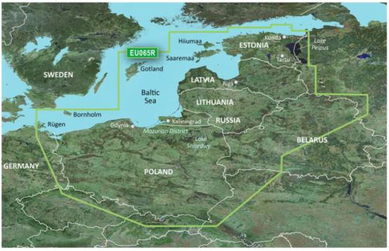Garmin Mapa morska BlueChart g3 Vision Baltic Sea, East Coast VEU065R [010-C0849-00]