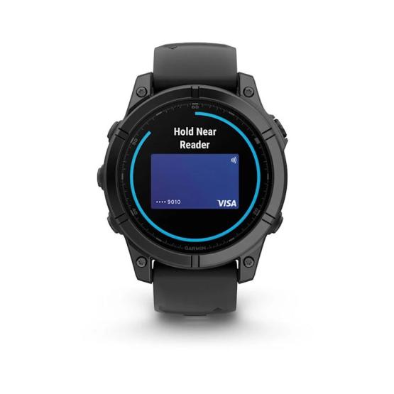 Garmin Fenix E - 47mm, ekran AMOLED, Standard, Slate grey Stal nierdzewna  z paskiem czarnym [010-03025-01]