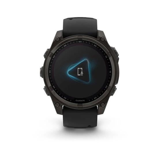 Garmin Fenix 8 - 47mm, ekran MIP, Solar, Sapphire, Carbon grey DLC titanium z paskiem czarnym [010-02906-11]