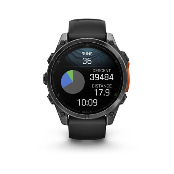 Garmin Fenix 8 - 47mm, ekran AMOLED, Standard, Slate grey z paskiem czarnym [010-02904-00]