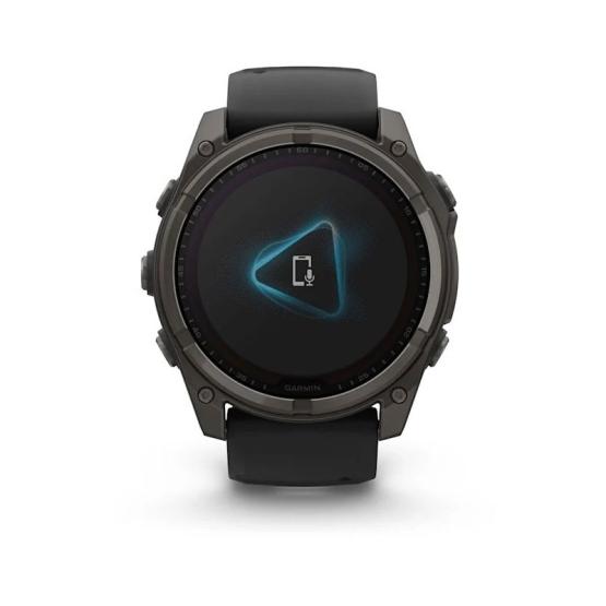 Garmin Fenix 8 - 51mm, ekran MIP, Solar, Sapphire, Carbon grey DLC titanium z paskiem czarnym [010-02907-11]