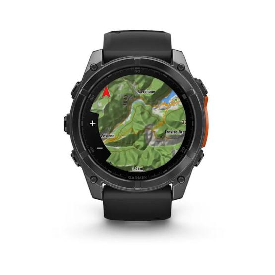 Garmin Fenix 8 - 51mm, ekran AMOLED, Standard, Slate grey z paskiem czarnym [010-02905-00]