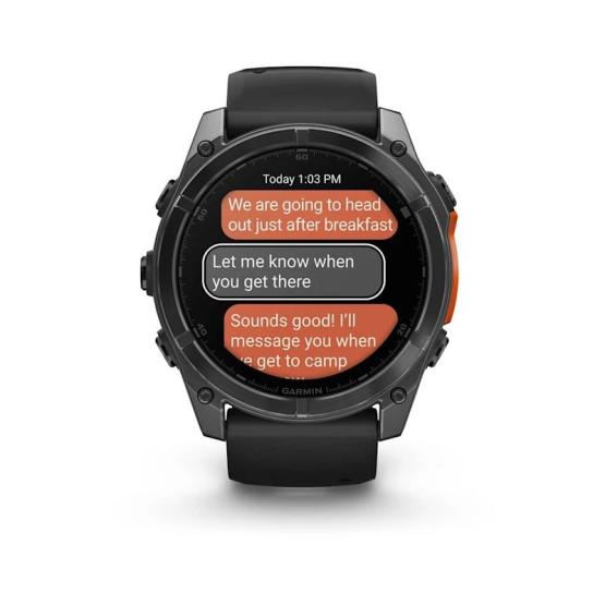 Garmin Fenix 8 - 51mm, ekran AMOLED, Standard, Slate grey z paskiem czarnym [010-02905-00]