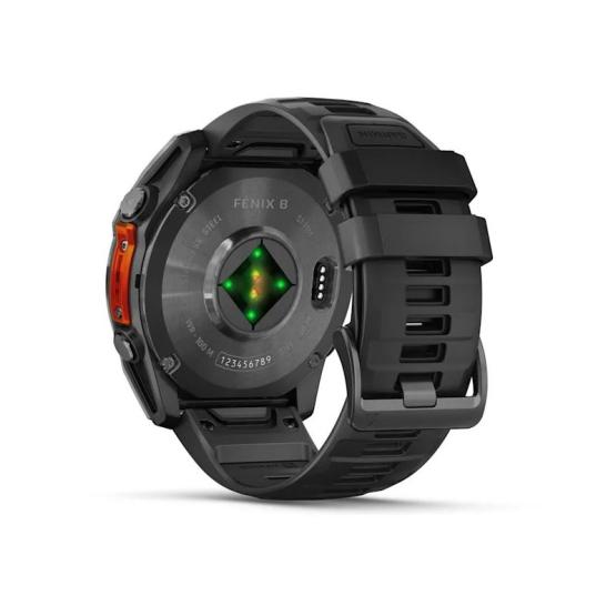 Garmin Fenix 8 - 51mm, ekran AMOLED, Standard, Slate grey z paskiem czarnym [010-02905-00]