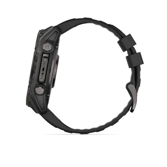 Garmin Fenix 8 - 51mm, ekran AMOLED, Sapphire, Carbon grey DLC titanium z paskiem czarnym [010-02905-21]