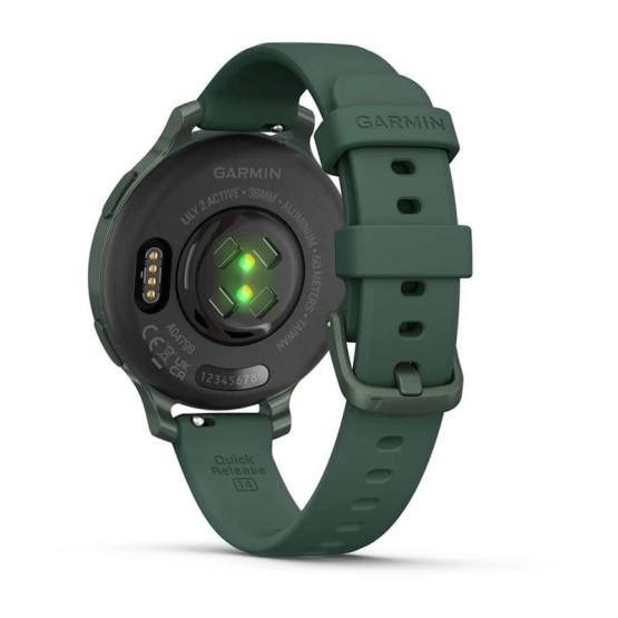 Garmin Lily 2 Active Jasper Green z paskiem silikonowym w kolorze Jasper Green [010-02891-02]