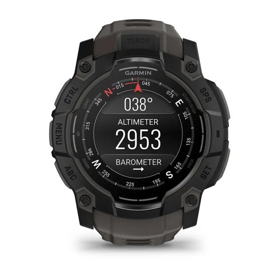 Garmin Instinct 3 50mm AMOLED Czarny z paskiem w kolorze Charcoal grafitowym [010-03020-00]