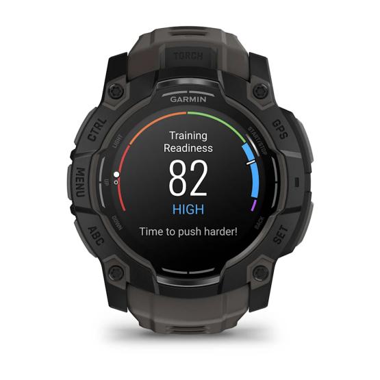 Garmin Instinct 3 50mm AMOLED Czarny z paskiem w kolorze Charcoal grafitowym [010-03020-00]