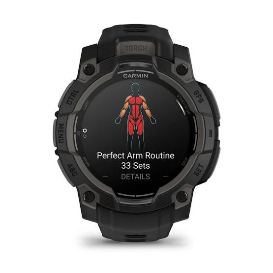 Garmin Instinct 3 45mm AMOLED Czarny z czarnym paskiem [010-02936-00]