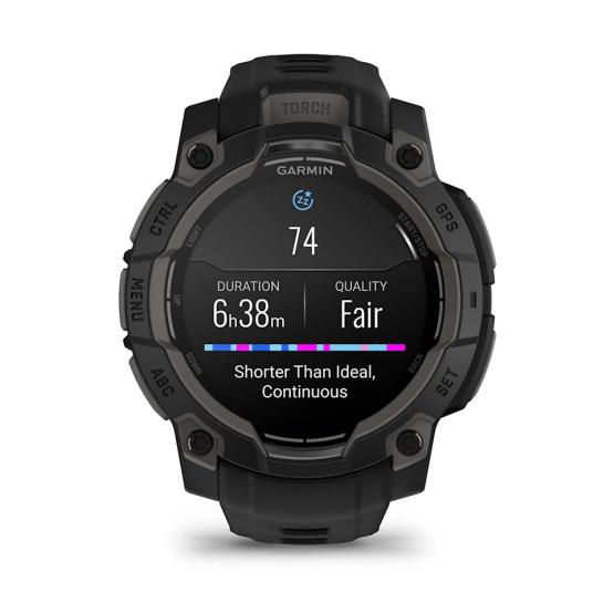 Garmin Instinct 3 45mm AMOLED Czarny z czarnym paskiem [010-02936-00]