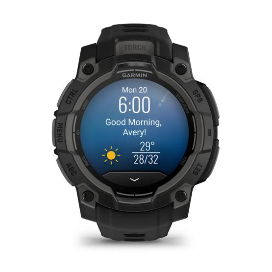 Garmin Instinct 3 45mm AMOLED Czarny z czarnym paskiem [010-02936-00]