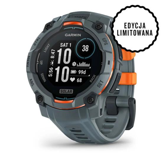 Garmin Instinct 3 45mm Solar Twilight ciemno niebieski [010-02934-01]