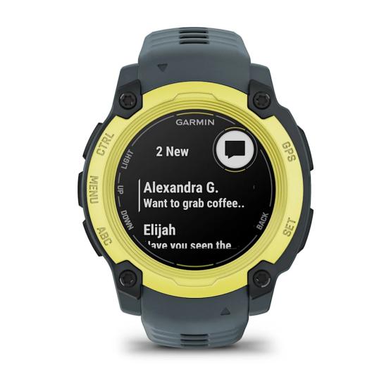 Garmin Instinct E 40mm Electric Lime z paskiem w kolorze Twilight ciemno niebieskim [010-02932-01]