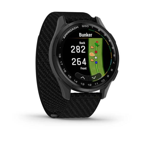 Garmin Approach S50 czarny z nylonowym paskiem ComfortFit [010-03010-00]