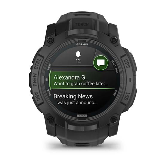 Garmin Instinct 3 50mm AMOLED Tactical Edition - czarny [010-03020-50]