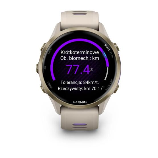 Garmin Forerunner 970 Szaro beżowy French Grey Soft Gold [010-02969-12]