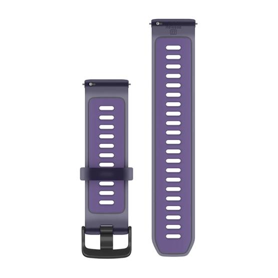 Garmin Paski silikonowe 22 mm Quick Release Vivoactive 4 / Venu 2, 3 / Forerunner 255, 265 - półprzezroczysty Indygo [010-11251-AV]