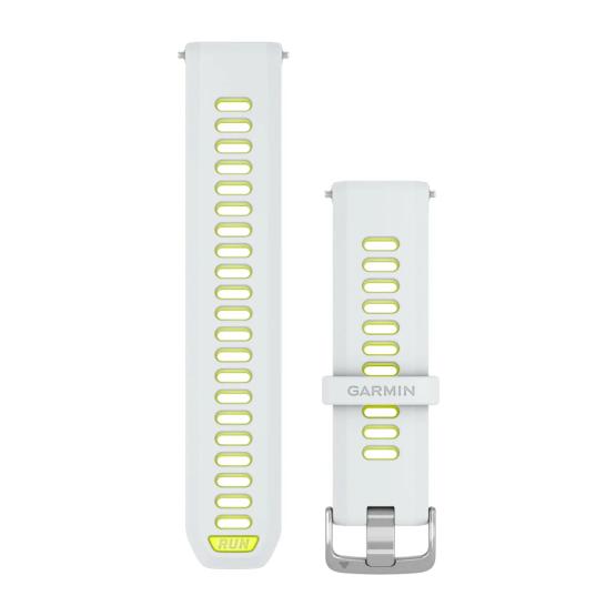 Garmin Pasek Forerunner 970 - półprzezroczysty Whitestone/Amp yellow, 22 mm, silikonowy, Oryginalny Garmin [010-11251-AN]