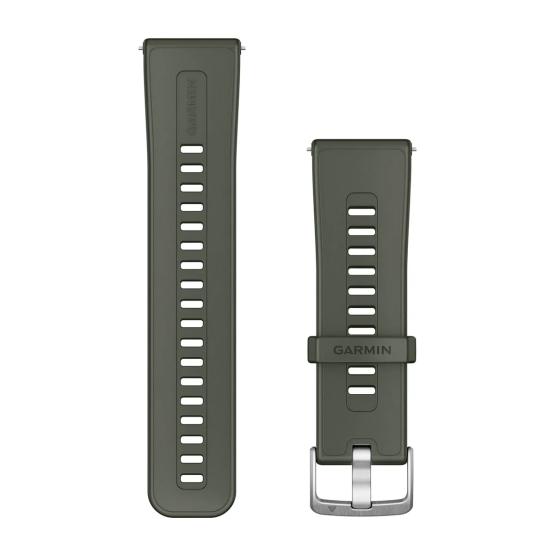 Garmin Paski silikonowe 24 mm Quick Release Venu X1 - Zieolony Moss [010-13907-01]
