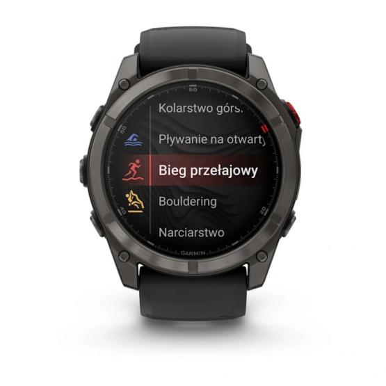 Garmin Fenix 8 PRO 51mm Czarny Sapphire Carbon grey DLC titanium AMOLED [010-03199-01]