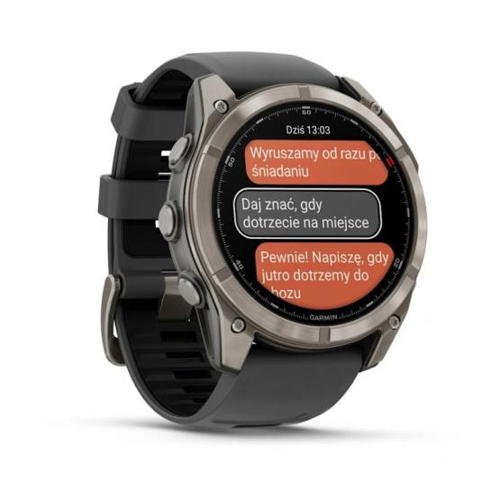 Garmin Fenix 8 PRO 51mm Srebrny Sapphire Tytanowy AMOLED [010-03199-11]