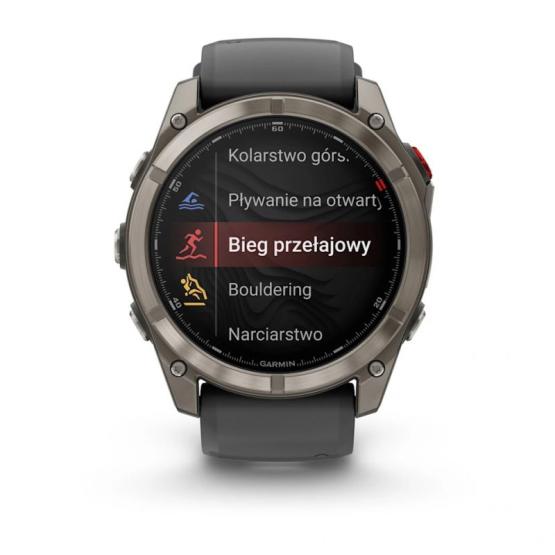 Garmin Fenix 8 PRO 51mm Srebrny Sapphire Tytanowy AMOLED [010-03199-11]