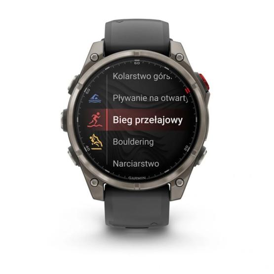 Garmin Fenix 8 PRO 47mm Srebrny Sapphire Tytanowy AMOLED [010-03198-11]