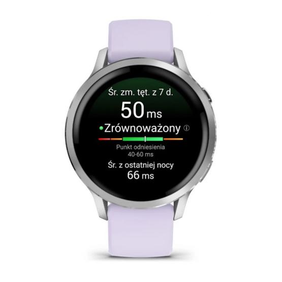 Garmin Venu 4 41mm Srebrny z paskiem lawendowy periwinkle [010-03013-01]