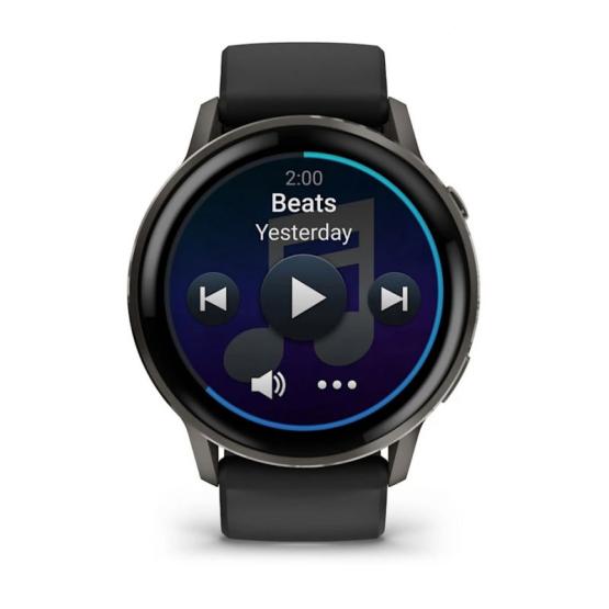 Garmin Venu 4 45mm Czarny Slate z czarnym paskiem [010-03014-00]
