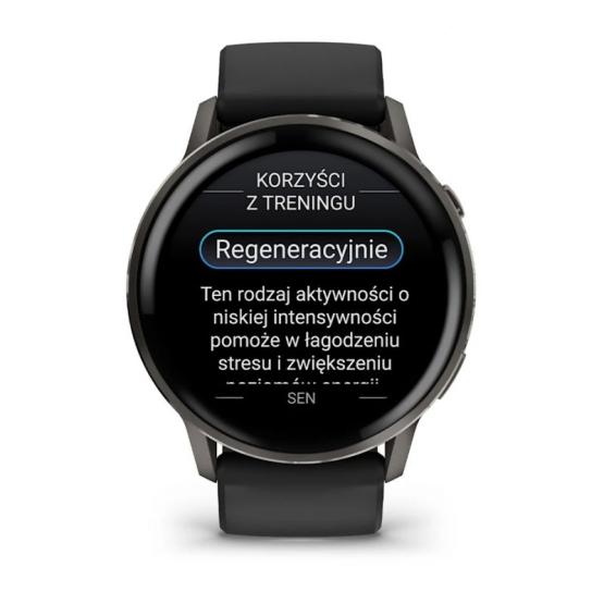 Garmin Venu 4 45mm Czarny Slate z czarnym paskiem [010-03014-00]