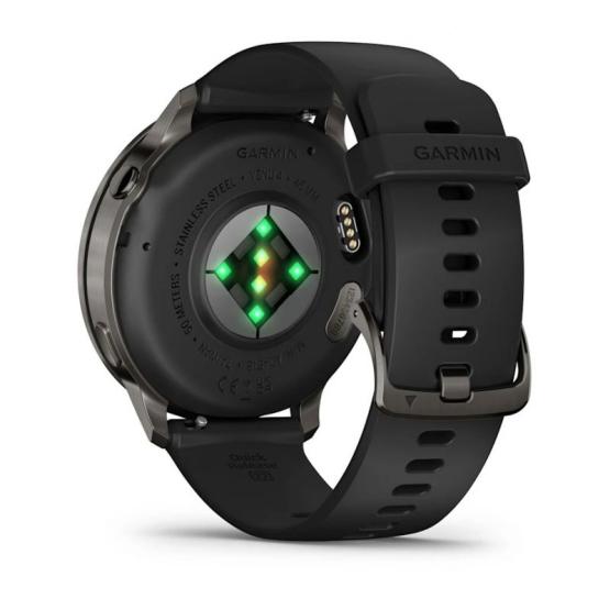 Garmin Venu 4 45mm Czarny Slate z czarnym paskiem [010-03014-00]