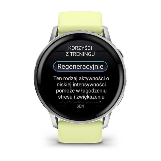 Garmin Venu 4 45mm Srebrny z żółtym paskiem Citron [010-03014-02]