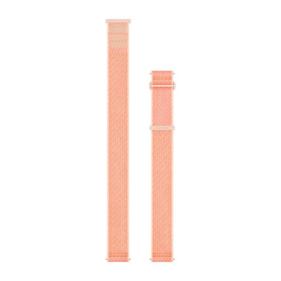 Garmin Materiałowy Sportowy pasek ComfortFit o szerokości 20mm Quick Release - różowy Coral/Pink dawn [010-14400-05]