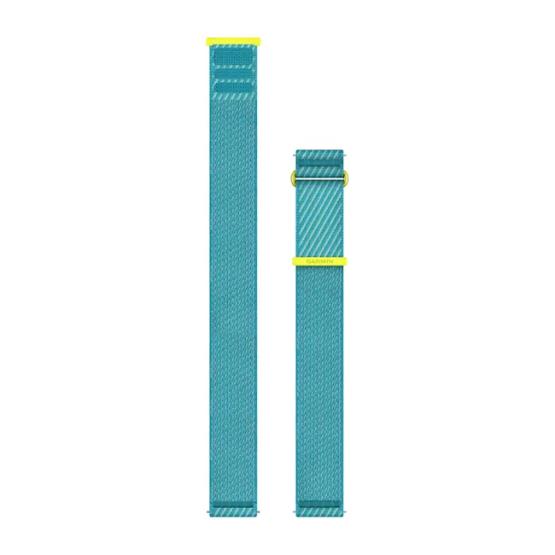 Garmin Materiałowy Sportowy pasek ComfortFit o szerokości 22mm Quick Release - turkusowy Amp yellow/Turquoise [010-14400-07]