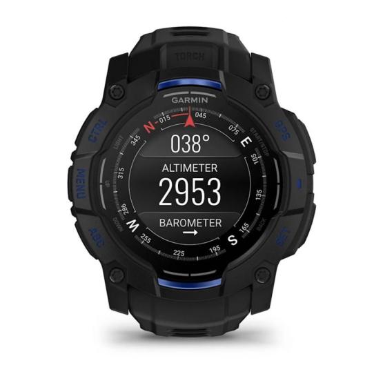Garmin Instinct 3 50mm AMOLED Black / Bolt blue [010-03020-03]