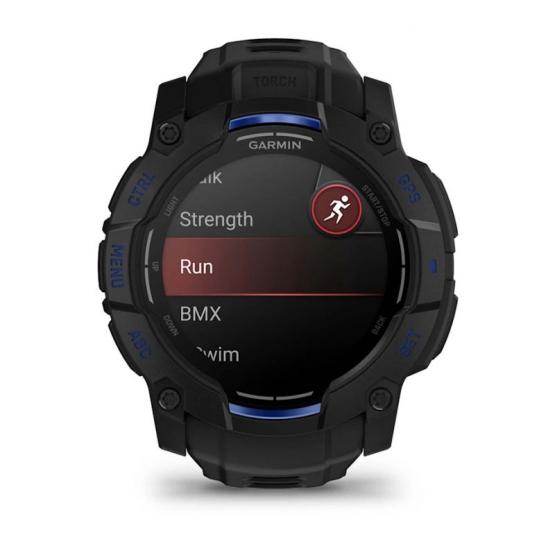 Garmin Instinct 3 50mm AMOLED Black / Bolt blue [010-03020-03]