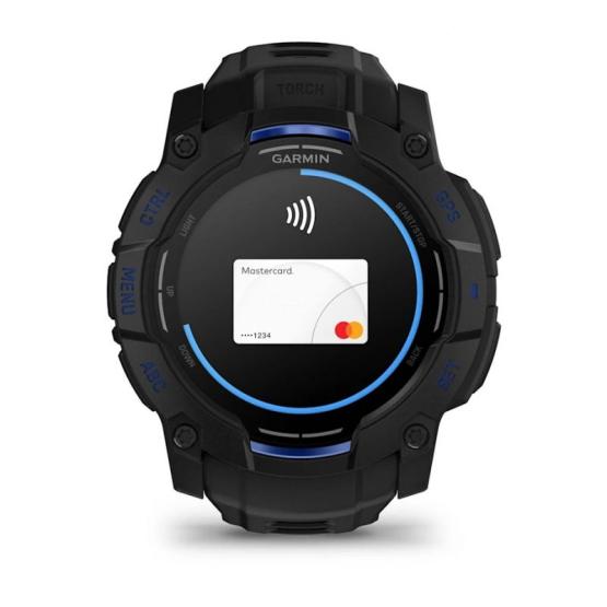 Garmin Instinct 3 50mm AMOLED Black / Bolt blue [010-03020-03]