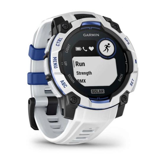 Garmin Instinct 3 45mm Solar Whitestone / Bolt blue [010-02934-03]