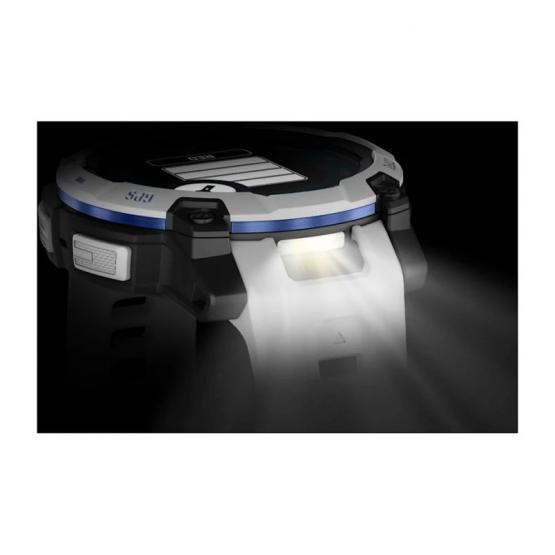 Garmin Instinct 3 45mm Solar Whitestone / Bolt blue [010-02934-03]