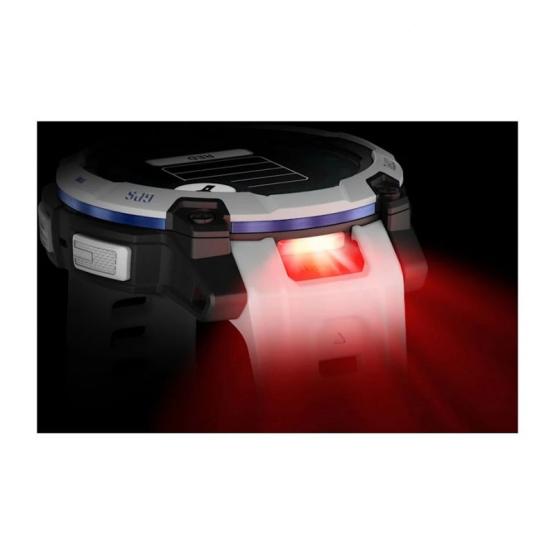 Garmin Instinct 3 45mm Solar Whitestone / Bolt blue [010-02934-03]