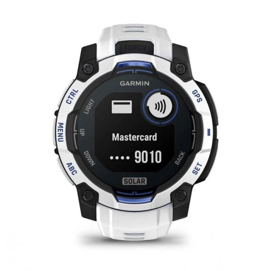 Garmin Instinct 3 45mm Solar Whitestone / Bolt blue [010-02934-03]